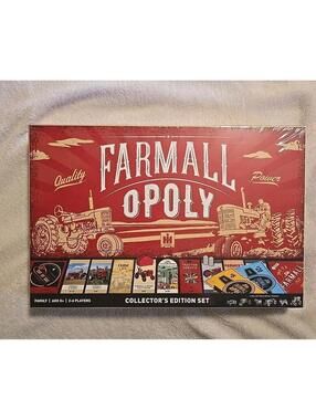 Farmall Opoly Board Game Collector's Edition Set Monopoly Sealed